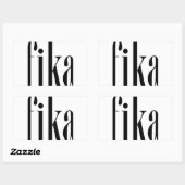 Sticker Rectangulaire Fika (Feuille)