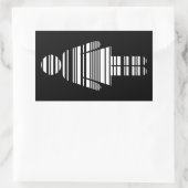 Sticker Rectangulaire fille de code barre (Sac)
