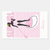 Sticker Rectangulaire Fille SUP (Devant)