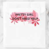 Sticker Rectangulaire Filles (Sac)