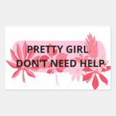 Sticker Rectangulaire Filles (Devant)