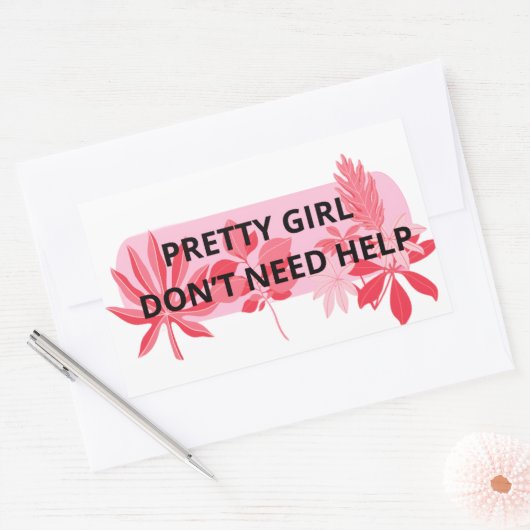 Sticker Rectangulaire Filles (Enveloppe)