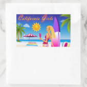 Sticker Rectangulaire Filles de Californie (Sac)