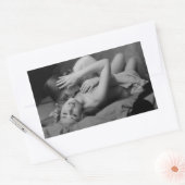 Sticker Rectangulaire Filles s'embrasser - faire photo d'amour (Enveloppe)
