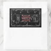 Sticker Rectangulaire Films d'horreur - Noir (Sac)