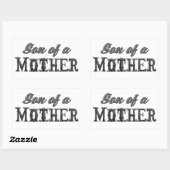 Sticker Rectangulaire Fils d'une mère (Feuille)