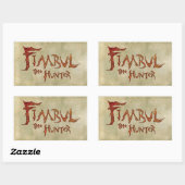 Sticker Rectangulaire Fimbul Le Chasseur (Feuille)