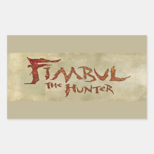 Sticker Rectangulaire Fimbul Le Chasseur