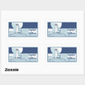 Sticker Rectangulaire Fin des terres du phare de Longships (Feuille)