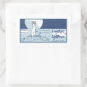 Sticker Rectangulaire Fin des terres du phare de Longships (Sac)