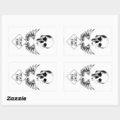 Sticker Rectangulaire Fin morte (Feuille)