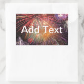 Sticker Rectangulaire Finale Fireworks (Sac)