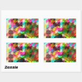 Sticker Rectangulaire Fine Cool Abstraite Cute Girly Retro Mode (Feuille)
