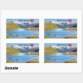 Sticker Rectangulaire Finnvikvatnet (Feuille)