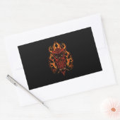 Sticker Rectangulaire Fire owl (Enveloppe)