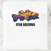 Sticker Rectangulaire Fish Arizona (Sac)