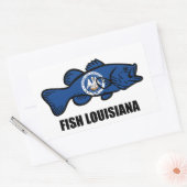 Sticker Rectangulaire Fish Louisiana (Enveloppe)