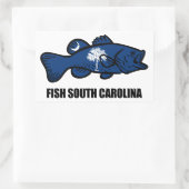 Sticker Rectangulaire Fish South Carolina (Sac)