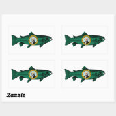 Sticker Rectangulaire Fish Washington State Truth (Feuille)