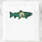 Sticker Rectangulaire Fish Washington State Truth (Sac)