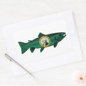 Sticker Rectangulaire Fish Washington State Truth (Enveloppe)
