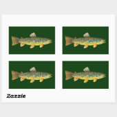 Sticker Rectangulaire Fishing (Feuille)