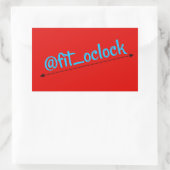 Sticker Rectangulaire Fit O'clock Gains Jour Lifting (Sac)