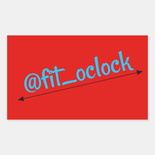 Sticker Rectangulaire Fit O'clock Gains Jour Lifting (Devant)