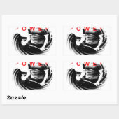 Sticker Rectangulaire Fitness Bodybuilding (Feuille)