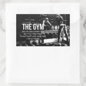 Sticker Rectangulaire Fitness Motivationnelle (Sac)