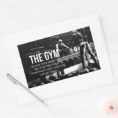 Sticker Rectangulaire Fitness Motivationnelle (Enveloppe)