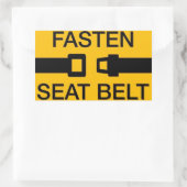 Sticker Rectangulaire Fixer la ceinture de sécurité (Sac)