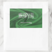 Sticker Rectangulaire Flag d'Arabie saoudite (Sac)