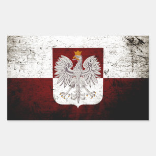 Sticker Rectangulaire Flag de Black Grunge