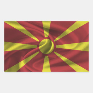 Sticker Rectangulaire Flag de Macedonia