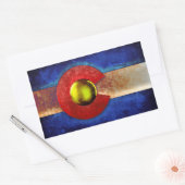 Sticker Rectangulaire Flag du Colorado (Enveloppe)