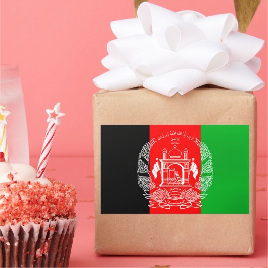 Sticker Rectangulaire Flag of Afghanistan (Fête)