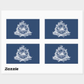 Sticker Rectangulaire Flag of Charleston, South Carolina (Feuille)