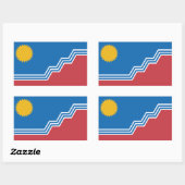 Sticker Rectangulaire Flag of Sioux Falls, South Dakota (Feuille)