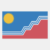 Sticker Rectangulaire Flag of Sioux Falls, South Dakota (Devant)