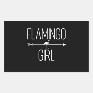 Sticker Rectangulaire Flamant rose Cadeau Fille Pour Femmes Oiseau Anima