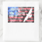 Sticker Rectangulaire flamber vers de nouvelles hauteurs (Sac)