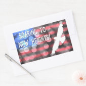 Sticker Rectangulaire flamber vers de nouvelles hauteurs (Enveloppe)