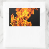 Sticker Rectangulaire Flamme orange (Sac)