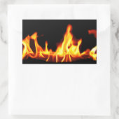 STICKER RECTANGULAIRE FLAMMES (Sac)