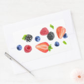 Sticker Rectangulaire Flammes (Enveloppe)