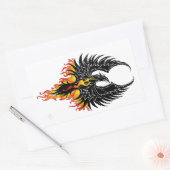 Sticker Rectangulaire Flammes tribales Phoenix Firebird (Enveloppe)