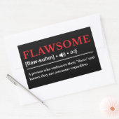 Sticker Rectangulaire Flawsome - Définition de dictionnaire personnalisa (Enveloppe)