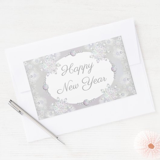 Sticker Rectangulaire Flèche blanche (Enveloppe)