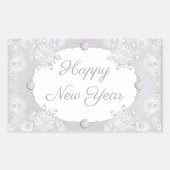 Sticker Rectangulaire Flèche blanche (Devant)